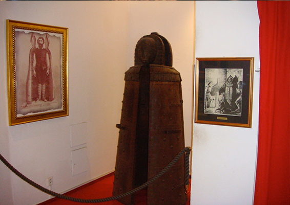 The collection of Museum of medieval torture instruments of Prague